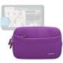 Evecase Universal Portable Neoprene Sleeve Case Bag for Garmin nüvi 2797LMT / nüvi 2757LM 7-Inch Portable Bluetooth Vehicle GPS Navigator - Purple